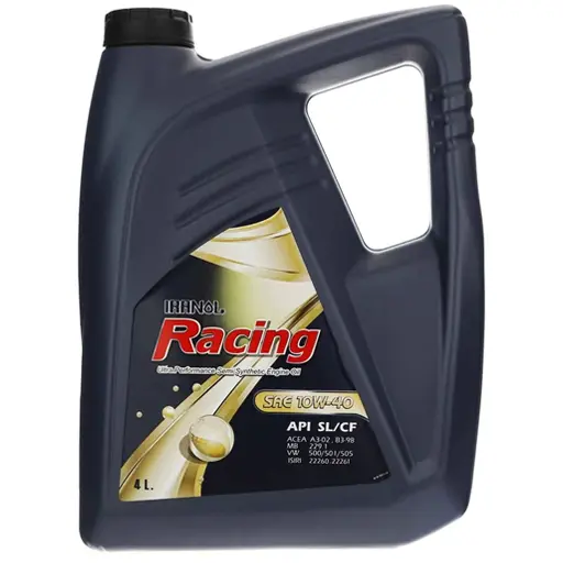 روغن موتور ایرانول ریسینگ 10w40 sl/cf نیمه سنتتیک چهار لیتری