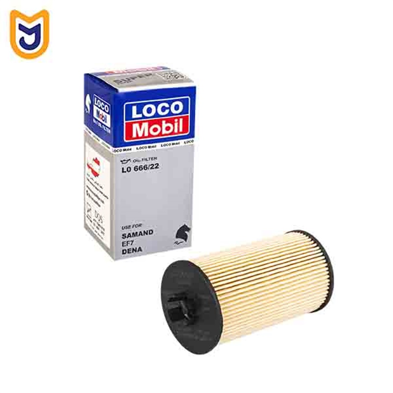فیلتر روغن موتور لوکومبیل LOCO Mobil مدل LO666/22 مناسب دنا