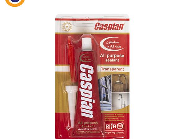چسب سیلیکون همه کاره شفاف کاسپین مدل All purpose sealant (بزرگ)