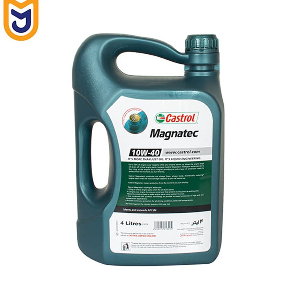 روغن موتور خودرو کاسترول Castrol مدل Magnatec 10w-40 (چهار لیتری)