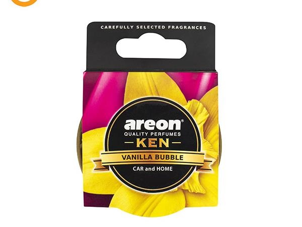 خوشبو کننده قوطی ای داخل کابین خودرو آرئون areon مدل KEN رایحه وانیل بادکنکی